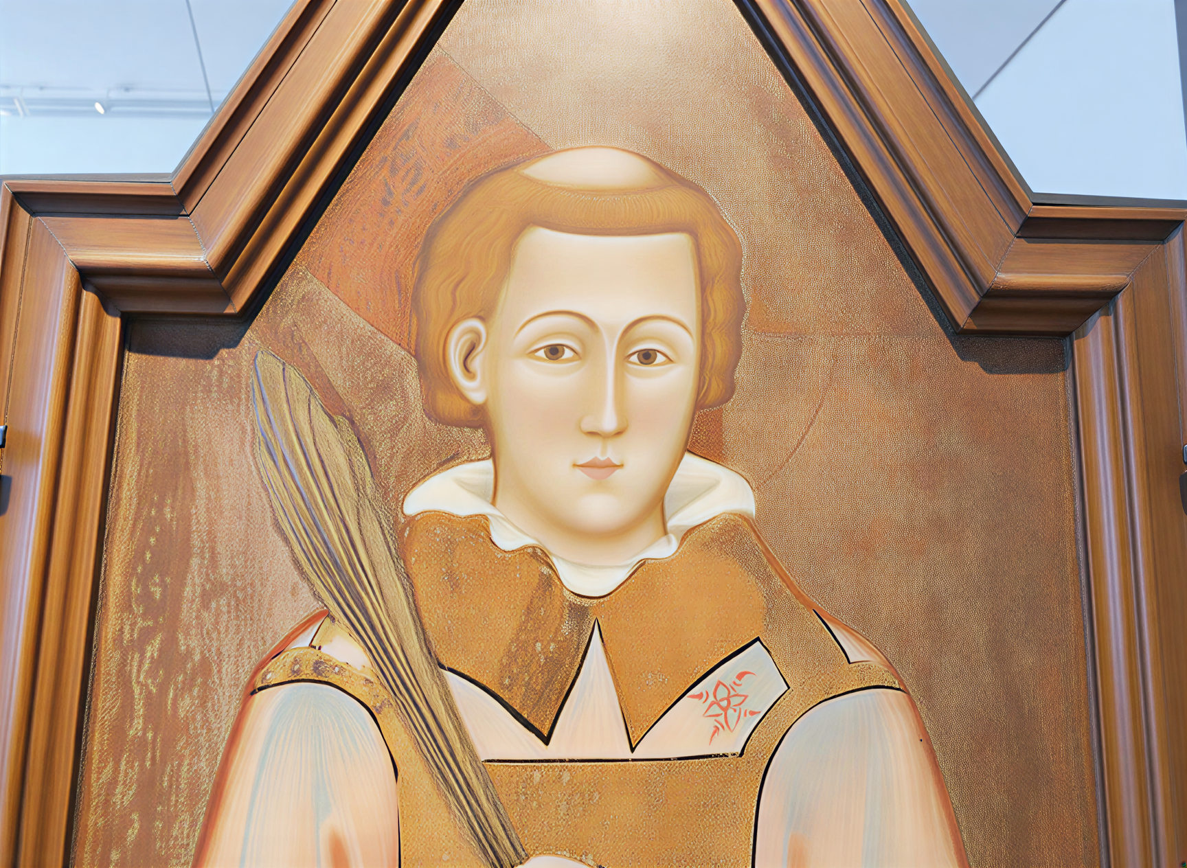 Portrait d'un saint de la Renaissance, exposé à la Galleria Nazionale dell'Umbria, mettant en valeur l'art et la culture de l'Ombrie.