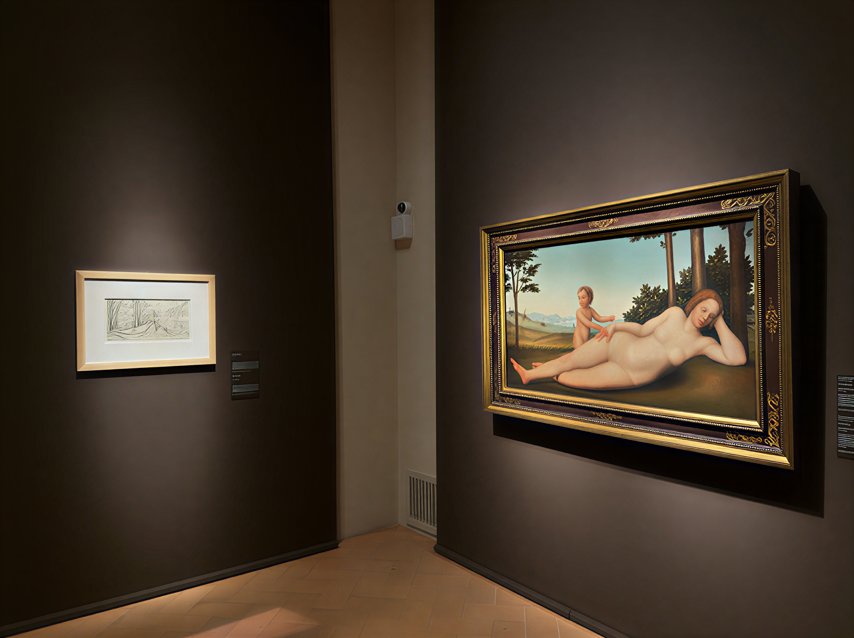 Vue immersive de la Galleria Nazionale dell'Umbria, mettant en avant des chefs-d'œuvre de la Renaissance italienne dans un cadre artistique inspirant.